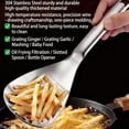 thumbnail image 3 of 5-in-1 Stainless Steel Filter Spoon, Ginger Garlic Grinding Tool, Multifunctional Kitchen Gadget for Cooking, Fine Mesh Strainer & Masher​, A, 3 of 6