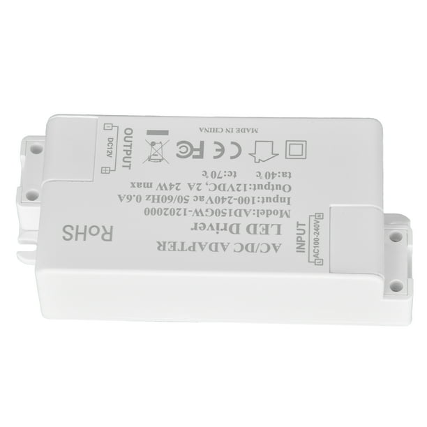 Director LED, Mudo AC 100-240V Transformador LED DIY DC12V 24W 2A Para El Hogar para la Oficina para la Sala de Estar