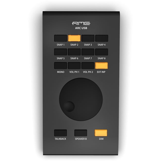 Mando a distancia RME ARC USB Advanced negro para interfaces de audio