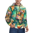 thumbnail image 2 of Goofa Colorful World Map for Men's Hooded Sweatshirt - Lightweight Pullover Hoodie with Kangaroo Pocket, Perfect for Everyday Wear-X-Large, 2 of 7