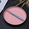 thumbnail image 2 of Mashaouyo Clearance Dinnerware Stainless Chopsticks Polished Reusable Chopsticks Dishwasher Non Slip Square Chopsticks As Present Gift Fit Kitchen Dinner, 2 of 9