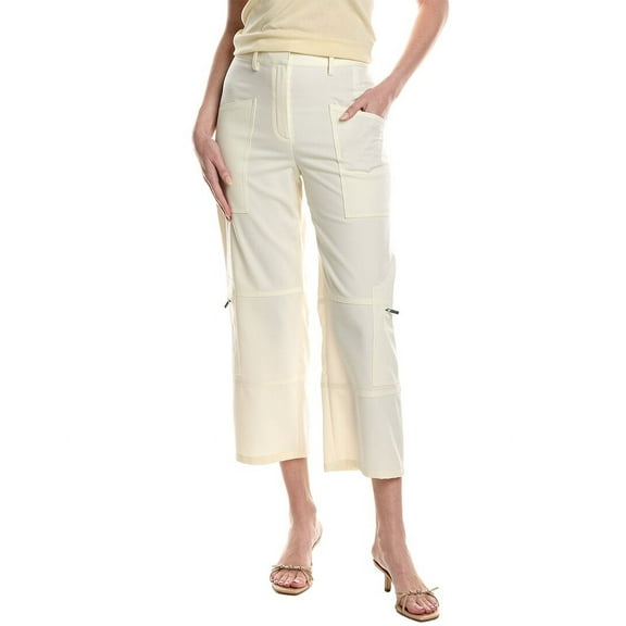 Theory womens Utility Crop Trouser, 2, White