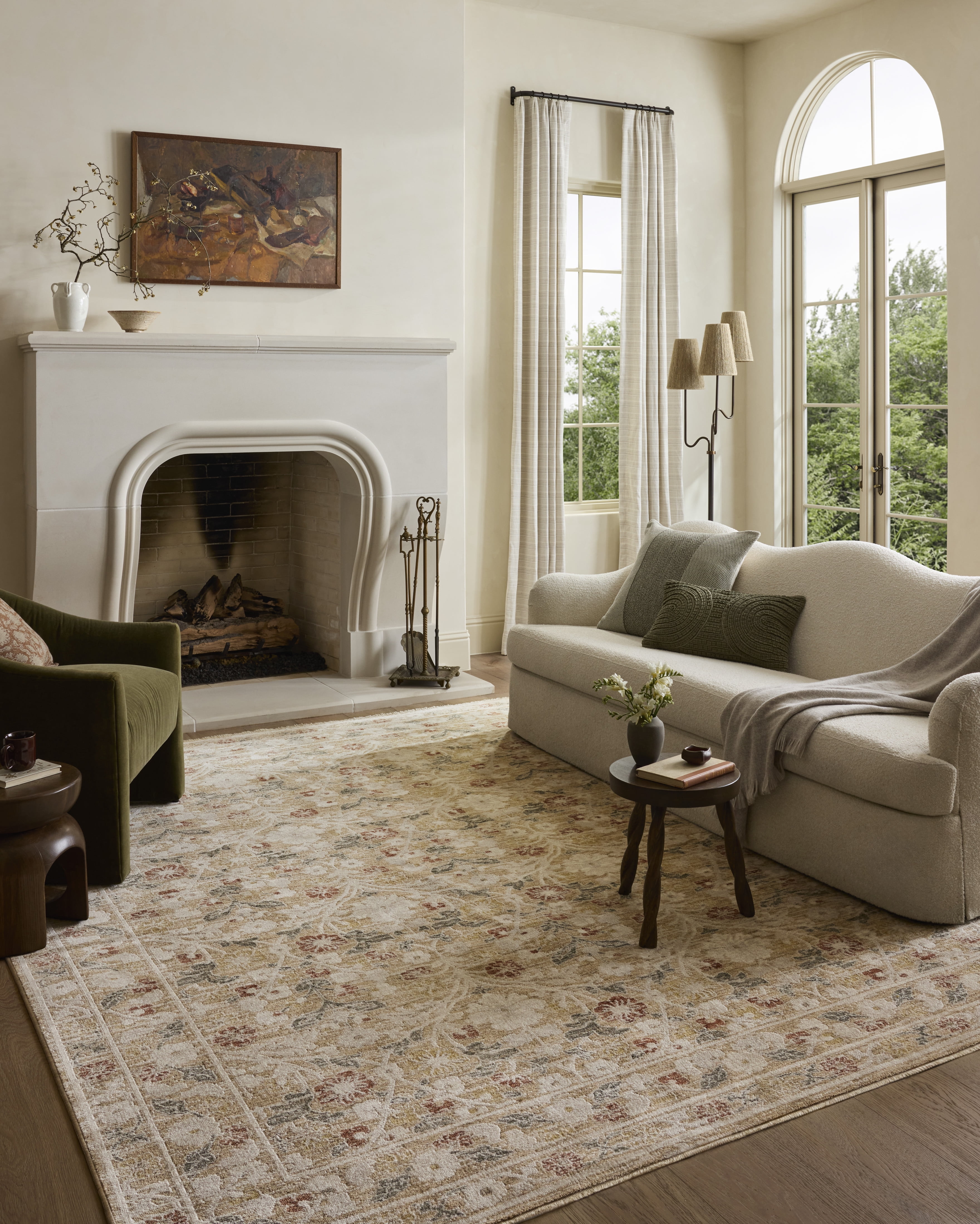 Loloi Clarisse Sand / Multi 5'-1" x 7'-6" Area Rug