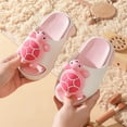 thumbnail image 5 of Hessimy Slippers for Girls Boys, Kids House Slides Sandals Shower Bathroom Non-Slip Open Toe House slippers Beach slipperstoddler kids(Pink,8), 5 of 6