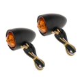 thumbnail image 3 of 2 uds., Luces indicadoras de señales de para motocicleta, lámpara , 12 V, 20 LED, CNC, Color negro universal Cola Luces indicadoras de ámbar, 3 of 8