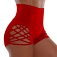thumbnail image 2 of High Waisted Bikini Bottoms for Women Cut Out Strappy Side Boyshorts Tummy Control Swim Briefs Criss Cross Bathing Suit Shorts Beachwear, 2 of 7