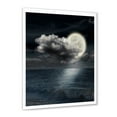 thumbnail image 2 of Designart 'Full Moon Night in Cloudy Sky VI' Nautical & Coastal Framed Art Print, 2 of 4