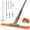 Gray-Orange, variant on SEFREG Squeegee for Floor & Shower with 60" Long Steel Handle, Interchangeable 14/18/22" Rubber, Home & Commercial Flex Blade