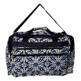 thumbnail image 4 of 22 inch Fashion Multi Pocket Gym Dance Cheer Travel Carry On/Duffel Bag (Blank - Blue Flower Geo), 4 of 6