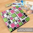 thumbnail image 4 of FORMRS 3 Ring Photo Album 4"x6" Self Adhesive Large Capacity PU Leather Cover, Abstract Geometric, 4 of 8