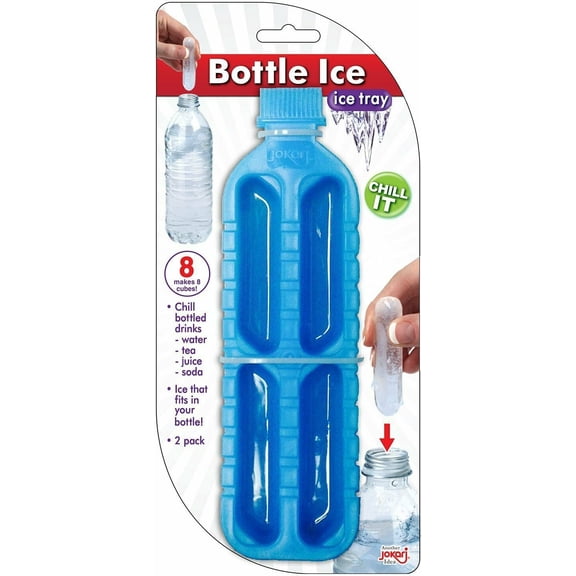 Slim Ice Tray Cube Maker For Bottled Drinks Set of 2
