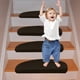 thumbnail image 4 of Cinta antideslizante para escalones de escalera precortada Naxoaeo Clearance, resistente, antideslizante, para exteriores, con tracción, para cubiertas de escalera. Tiras antideslizantes para, 4 of 6