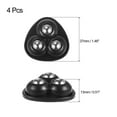 thumbnail image 2 of Uxcell Self Adhesive Mini Caster Wheels 360 Rotation Sticky Swivel Pulley, Black 4 Pack, 2 of 7