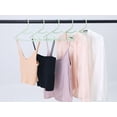 thumbnail image 4 of REGALWOVEN 10 Pcs Clothes Hangers, Plastic Pants Hangers with Non-Slip Hook, Space Saving Hangers for Clothing, Closet, Pants, or Shirts Green, 4 of 6