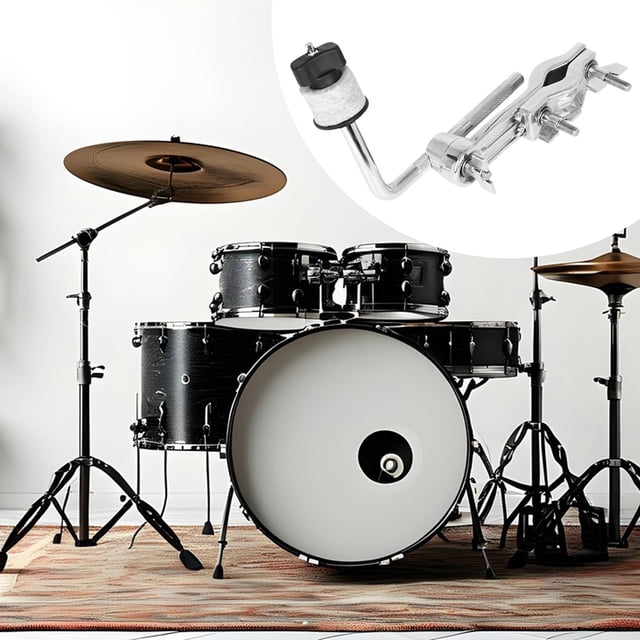 Abrazadera de extensión para tambor, soporte para platillos, accesorios para instrumentos de percusión de metal, clip de expansión versátil y portátil