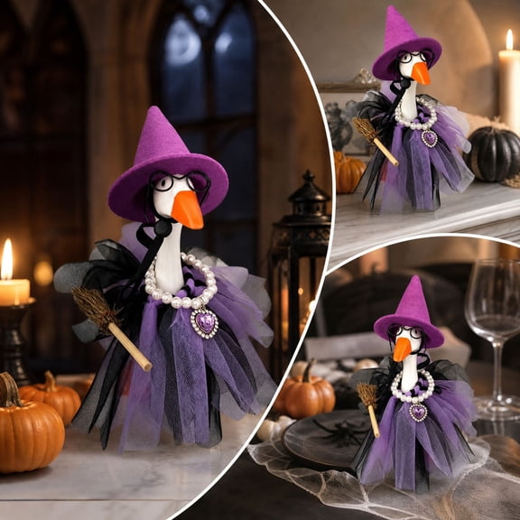 Sruoe Halloween 7 Inch Desk Goose Outfits, Mini Porch Goose Clothes, Desktop Goose Outfits, Costume Clothes for Table Decor Tabletop Goose Accessory Holiday, Halloween Decorations