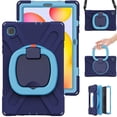 thumbnail image 3 of Funda colorida para Samsung Tab S6 Lite de 10,4 pulgadas con correa para el hombro, soporte de anillo ajustable grande y protección contra golpes., 3 of 5