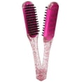 thumbnail image 4 of Arrisor Cabello Endurecible Peine Cabello Cabello Doble Cabello Pincel de Pincel de Pincel de Pinza Rosa Roja, 4 of 7