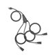 thumbnail image 1 of Cable de extensión para exteriores DEWENWILS, divisor 1 a 3, 12 pies, 13 A, 125 V, 1 of 7