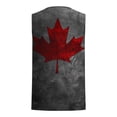 thumbnail image 4 of Hombres Moda Casual sin Mangas Impresión Suéter Cuello Redondo Tanque Deportivo, 4 of 4