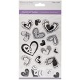 thumbnail image 2 of Multicraft Crystal Foil Stickers-Hearts Black, 2 of 3
