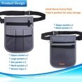 thumbnail image 3 of Nurse Fanny Pack, Nurse Pouch for Women Men, Utility Nurse Tool Belt Nurses Bag Organizer (Gray), 3 of 7
