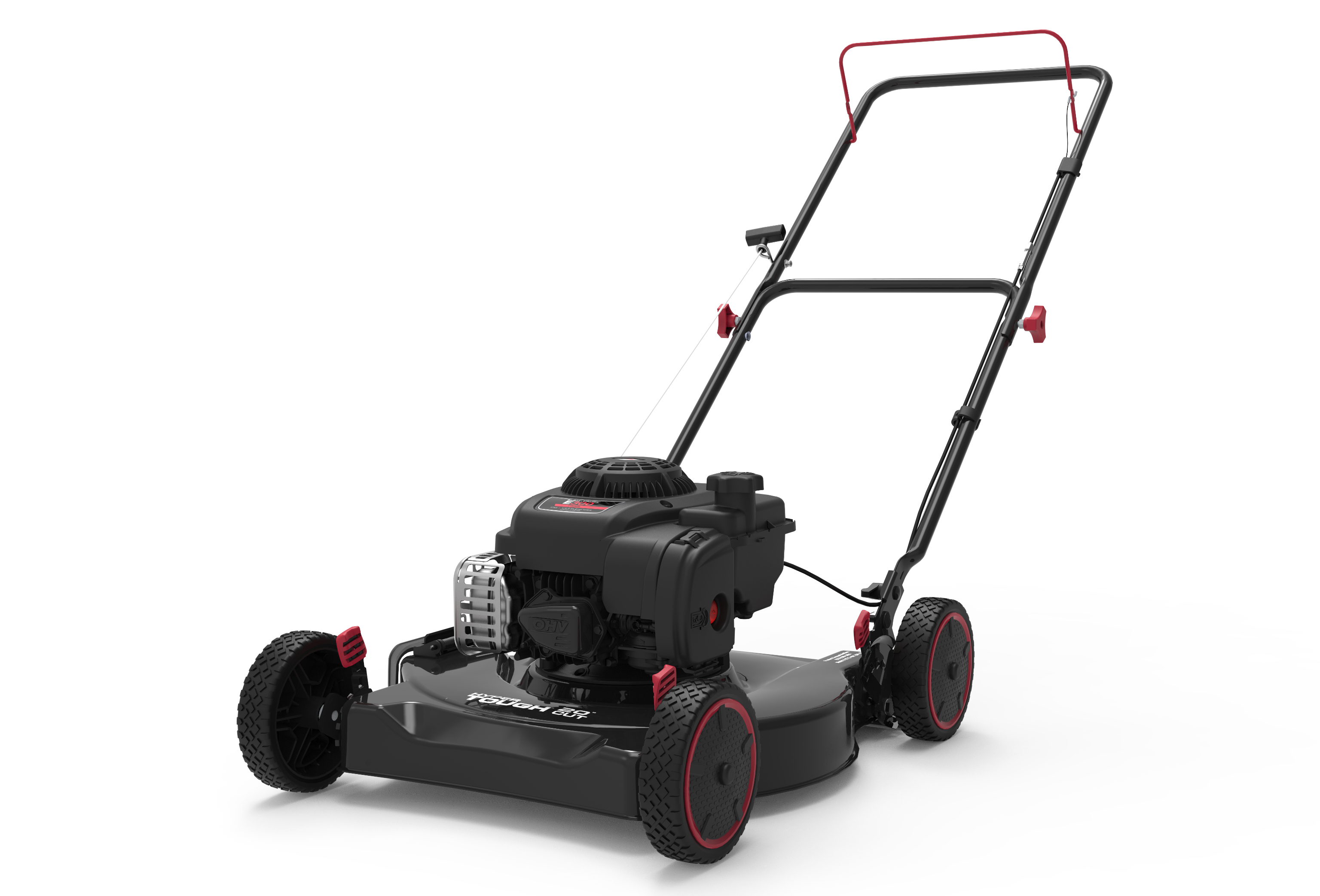 HYPER TOUGH 20″ 125CC GAS POWERED WALK-BEHIND PUSH LAWN MOWER WITH BRIGGS & STRATTON ENGINE, BLACK