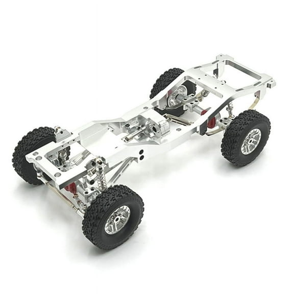 For MN 1/12 MN82 LC79 RC Car Spare Parts Metal Upgrade Carframe Modification Chassis Frame Kit Silver