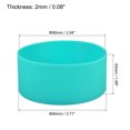 thumbnail image 2 of Uxcell 90mm ID Anti-slip Bottom Sleeve Cover Water Bottle Boot Cyan, 2 of 5