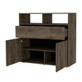 thumbnail image 4 of FM FURNITURE Robe Gianna Marron Foncé en Bois d'Ingénierie, 4 of 7