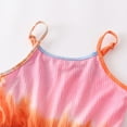 thumbnail image 6 of REDARER Girls Tie-Dye Cami Romper, Colorblock Loose Fit Jumpsuit for Beach Vacation & Casual Wear,2 Years, 6 of 9