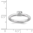 thumbnail image 4 of Stackable Expressions Sterling Silver Diamond Ring, 4 of 8