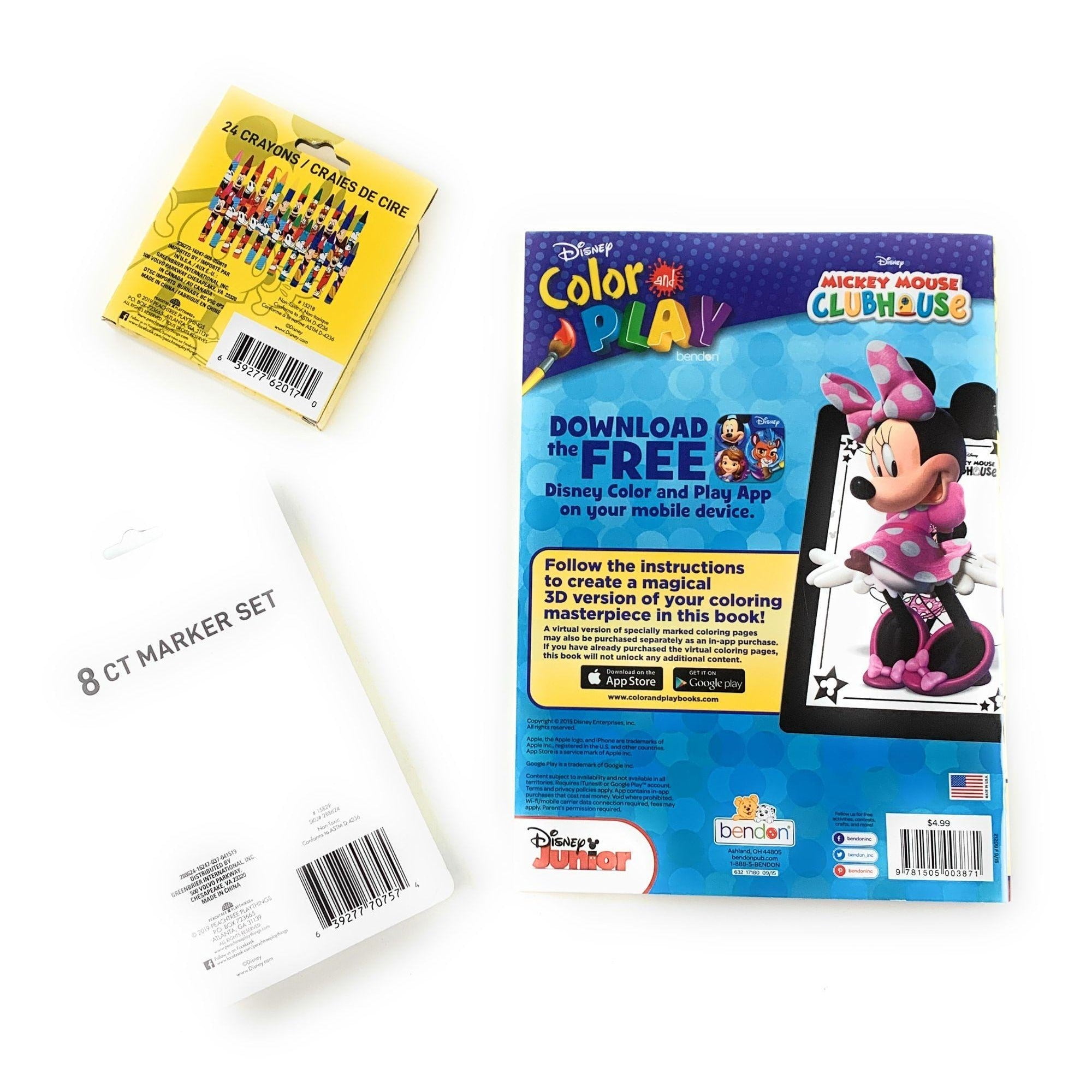 Disney Colorable Tote Marker & Plush Set - Ink & Paint - Mickey