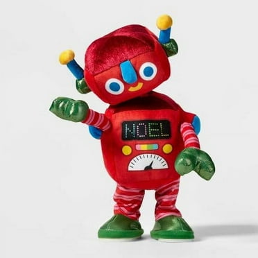 Dancing Musical Animated Christmas Toy Robot Side Stepper Waddler Decorative Figurine