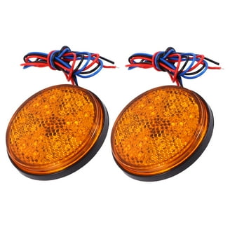 Replacement Amber Lens For 4" X 2" Two-Bulb Side Marker Light (Single Lens)