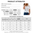 thumbnail image 4 of Orqqct Women Love Heart Print Solid T-shirt Baggy Casual Tunic Top, 4 of 4