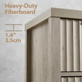 thumbnail image 4 of ARKANTOS Fluted 5 Drawer Dressers for Bedroom, Gray Oak Finish, 4 of 9