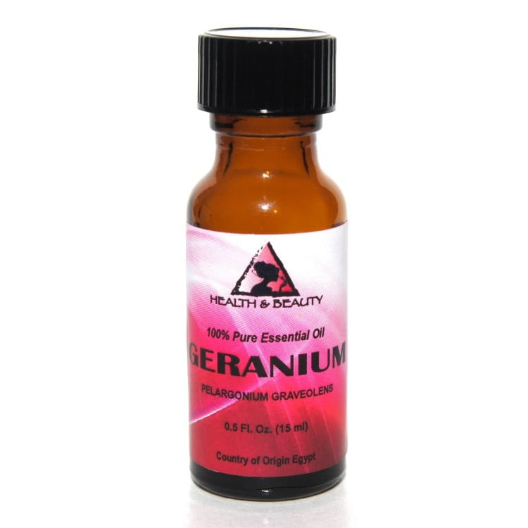 GERANIUM ESSENTIAL OIL AROMATHERAPY 100 PURE NATURAL GLASS BOTTLE 0,5