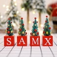 thumbnail image 3 of Mini Árbol De Navidad Adornos De Mesa De Escritorio De Madera Accesorios De Decoración De Navidad Para El Hogar Fiesta Bar Oficina Serendint HA038596-00, 3 of 6