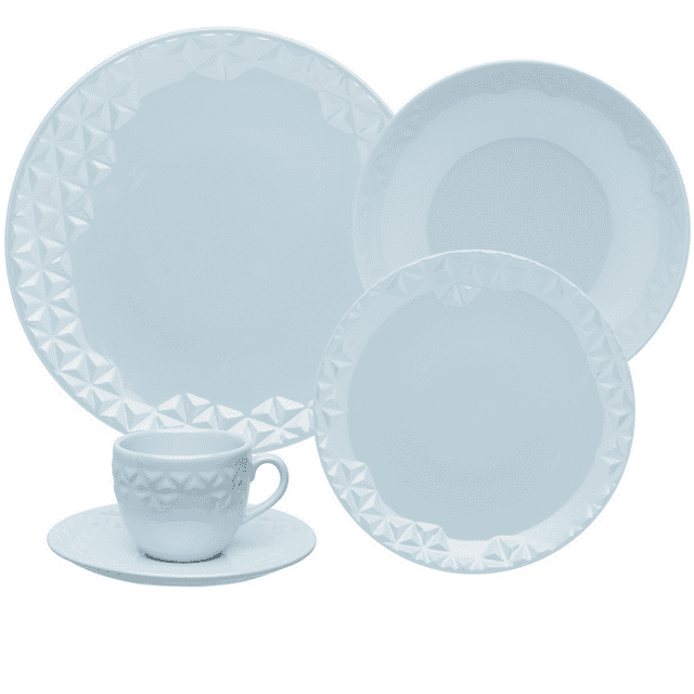 Ensemble de Vaisselle Moderne en Porcelaine Multicolore de 20 Pièces (Service pour 4)