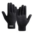 thumbnail image 2 of YOTMKGDO Gloves for Men, Winter Gloves Men'S Winter Knitting Warm Plush Riding Wool Gloves, Black(X-Large), 2 of 6