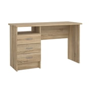 Tvilum Whitman 3 Drawer Office Desk with 1 Shelf for Adults, Oak Structure
