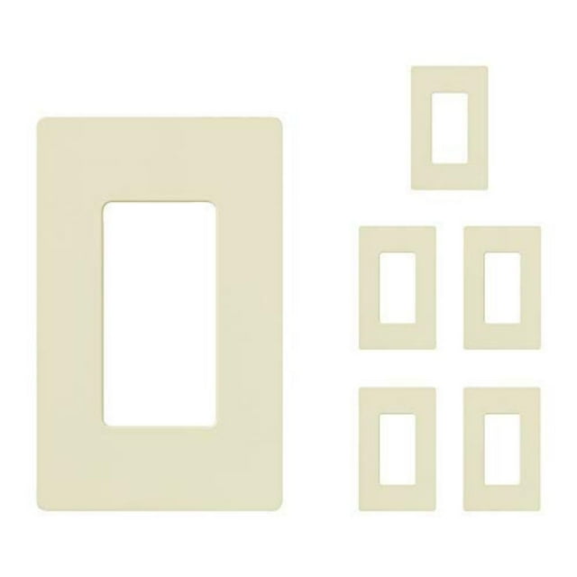 Placa de pared Lutron Claro 1 módulo Almendra paquete de 6