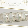 thumbnail image 5 of Spode Christmas Tree Gold 2.75" Napkin Ring (Set of 4) - Elegant 22K Gold Accented Holiday Napkin Rings, Fine Porcelain Christmas Table Setting Décor - Ideal for Holiday Dinnerware & Festive Gifting, 5 of 7