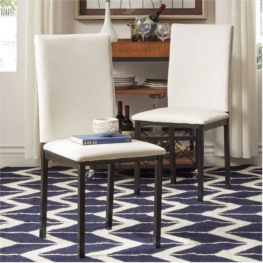 Weston Home Chelsea Lane Dining Chair, Set of 2, White