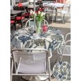 thumbnail image 5 of Outdoor Tablecloth with Umbrella Hole for Patio/Picnic/Party/Camping, Blue Coral Coastal Waterproof Table Cloth Round Cover Washable, Summer Beach Nautical Ocean (Dia 60"), 5 of 9