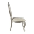 thumbnail image 3 of 24 Inch Side Dining Chair, Set of 2, Champagne Silver Frame, Gray Jacquard, 3 of 6