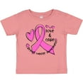 thumbnail image 3 of Inktastic Love, Care, Cure Breast Cancer Awareness Pink Ribbon Boys or Girls Baby T-Shirt, 3 of 5