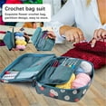 thumbnail image 4 of 107 Pieces Portable Crochet Starter Kits Beginners Crochet Kits Crochet Yarn and Crochet Hook Set for Making Bag, Gloves, 4 of 8