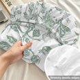 thumbnail image 4 of Twin Sze Fitted Sheet Set - Green Flower 2 Piece Bedding Sets 16" Deep Pocket Fitted Sheet with 1 Pillowcase, Farmhouse Vintage Boho Leaf Spring Brushed Microfiber Hotel Luxury Bed Sheets, 4 of 9
